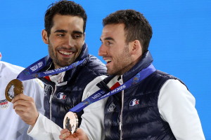 Martin Fourcade et Jean-Guillaume Beatrix