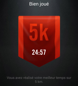 records 5km Nikeplus